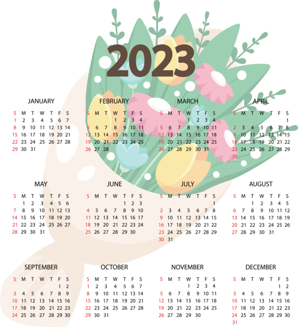 Transparent New Year calendar Font Meter for Printable 2023 Calendar for New Year