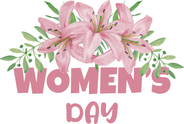 Transparent International Women's Day Floral design Design Vector for Women's Day for International Womens Day