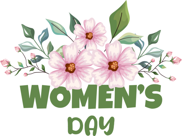 Transparent International Women's Day Flower Wreath Flower bouquet for Women's Day for International Womens Day