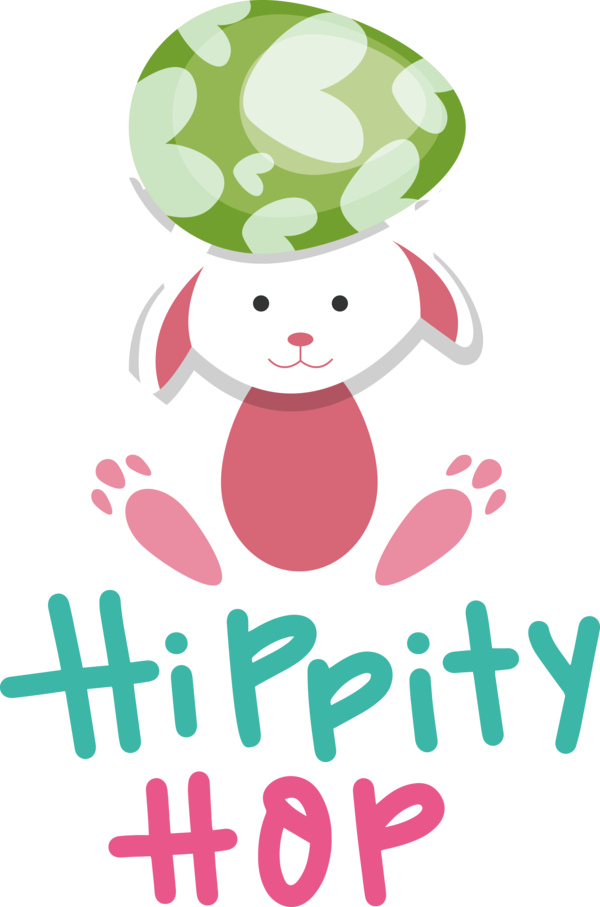 Transparent Easter Flower Cartoon Logo for Easter Bunny for Easter