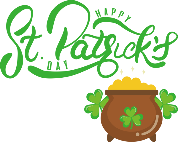 Transparent St. Patrick's Day St. Patrick's Day Holiday Shamrock for Saint Patrick for St Patricks Day