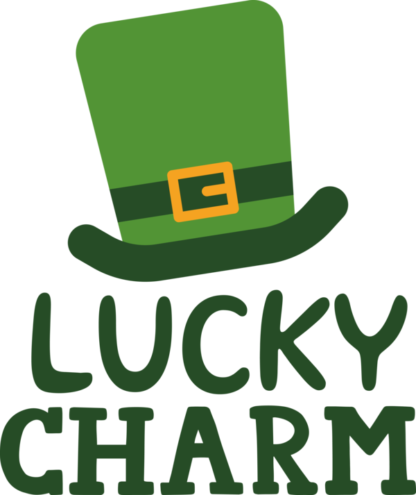 Transparent St. Patrick's Day Logo Hat Green for Go Luck for St Patricks Day