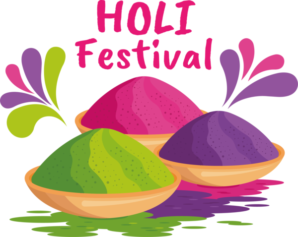 Transparent Holi Holi Flower Festival for Happy Holi for Holi