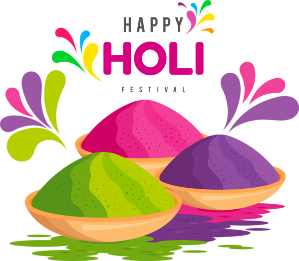 Transparent Holi Holi Holiday Gulal for Happy Holi for Holi