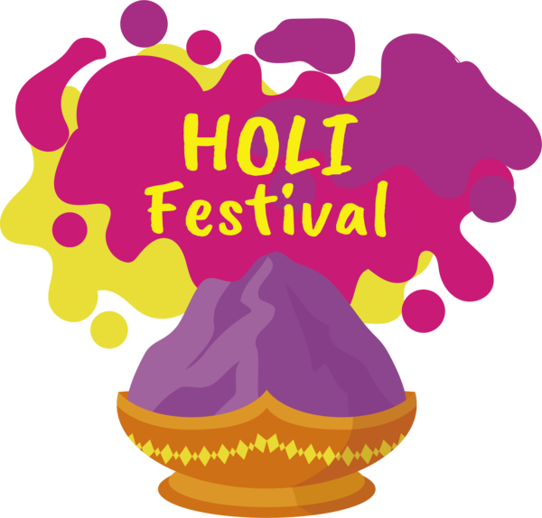 Transparent Holi Holi Drawing Gulal for Happy Holi for Holi
