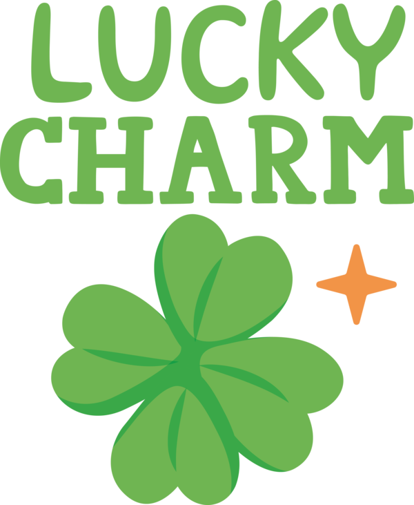 Transparent St. Patrick's Day Leaf Flower Shamrock for Go Luck for St Patricks Day