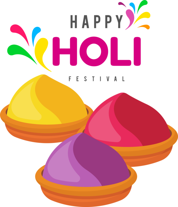 Transparent Holi Holi Gulal Drawing for Happy Holi for Holi