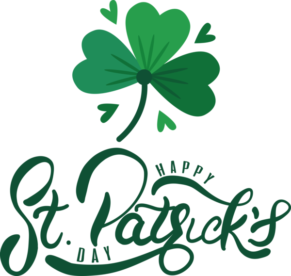 Transparent St. Patrick's Day St. Patrick's Day Holiday Shamrock for Saint Patrick for St Patricks Day