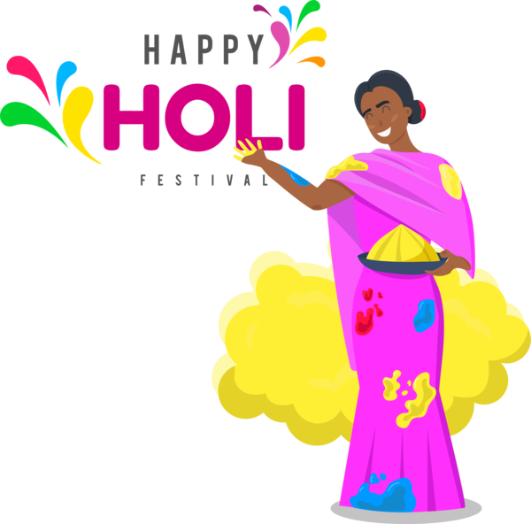 Transparent Holi Drawing Painting Line art for Happy Holi for Holi