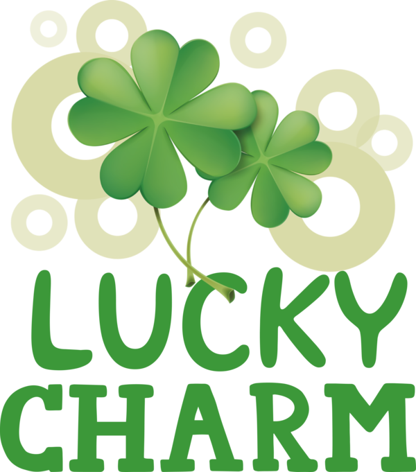 Transparent St. Patrick's Day Leaf Flower Shamrock for Go Luck for St Patricks Day