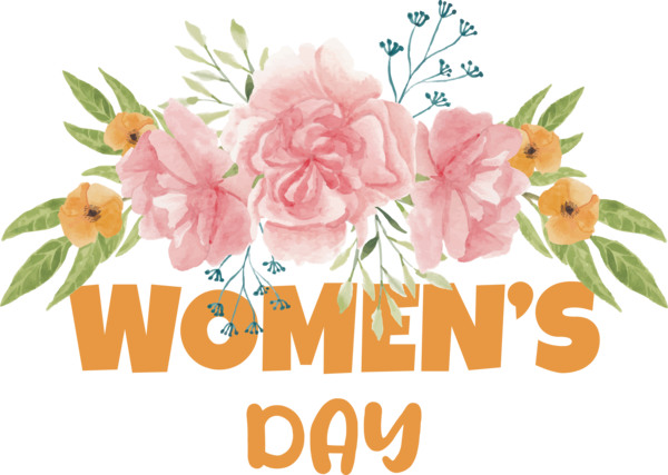 Transparent International Women's Day calendar Floral design Flower for Women's Day for International Womens Day