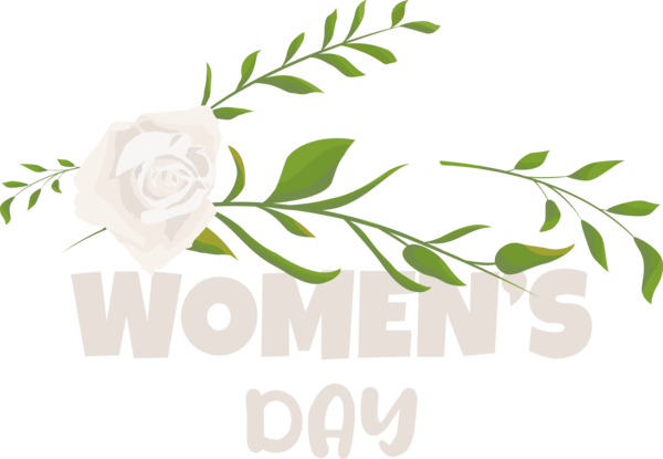 Transparent International Women's Day Design Floral design Flower for Women's Day for International Womens Day