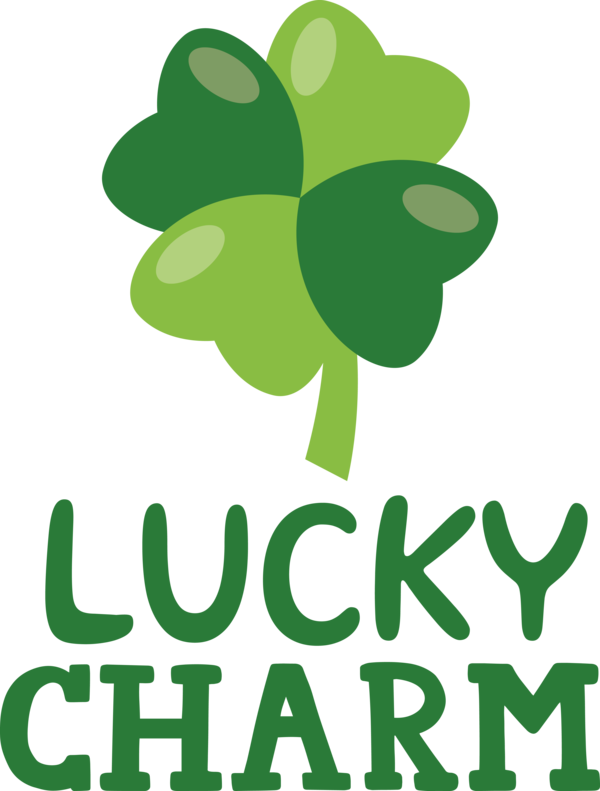 Transparent St. Patrick's Day Leaf Plant stem Flower for Go Luck for St Patricks Day
