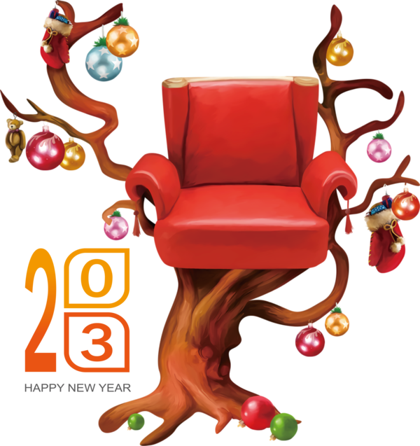 Transparent New Year Eames Lounge Chair New Year Chair for Happy New Year 2023 for New Year