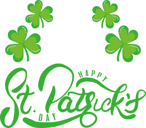 Transparent St. Patrick's Day St. Patrick's Day Holiday March 17 for Saint Patrick for St Patricks Day