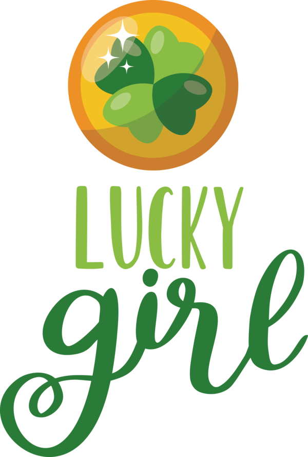 Transparent St. Patrick's Day Logo Leaf Symbol for Go Luck for St Patricks Day