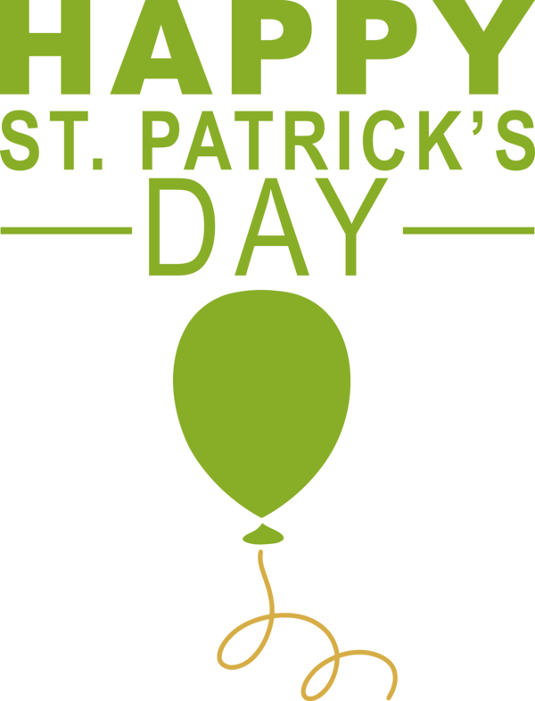 Transparent St. Patrick's Day Leaf  Logo for Saint Patrick for St Patricks Day