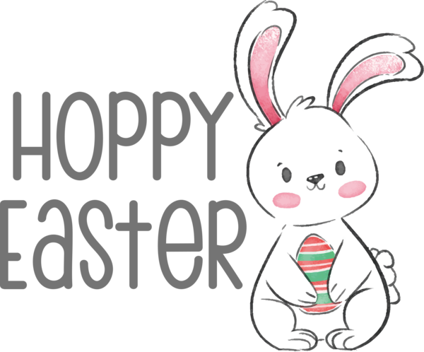 Transparent Easter Hares Easter Bunny Rabbit for Easter Day for Easter