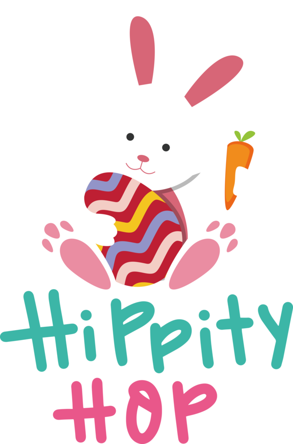 Transparent Easter Easter Bunny Design Cartoon for Easter Bunny for Easter