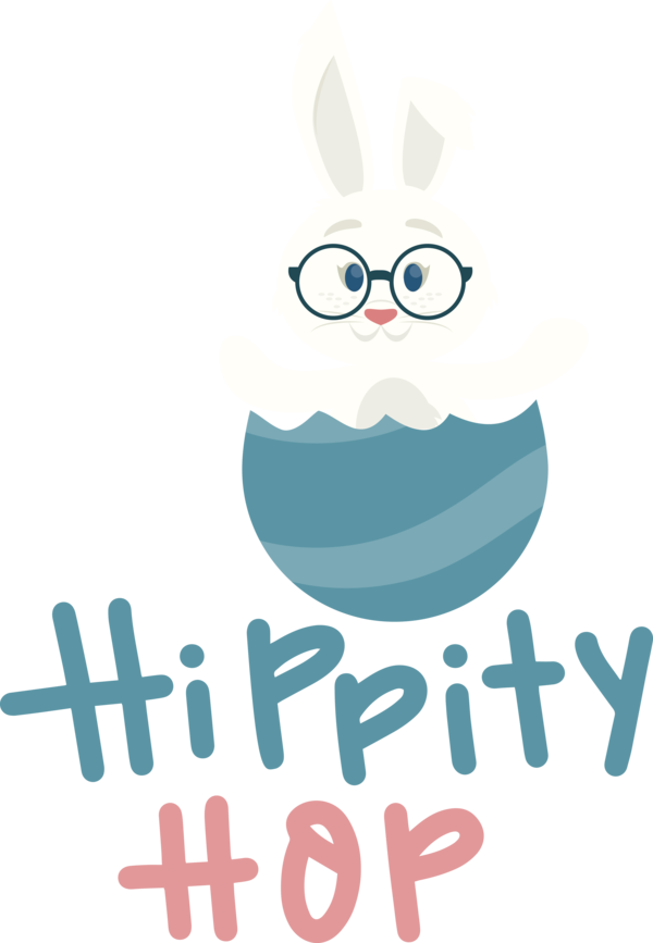 Transparent Easter Design Glasses Cartoon for Easter Bunny for Easter