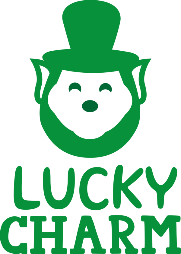 Transparent St. Patrick's Day Human Leaf Logo for Go Luck for St Patricks Day