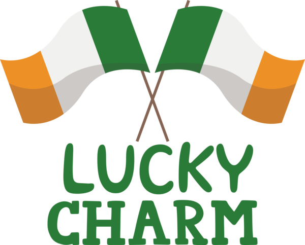 Transparent St. Patrick's Day Logo Design Symbol for Go Luck for St Patricks Day