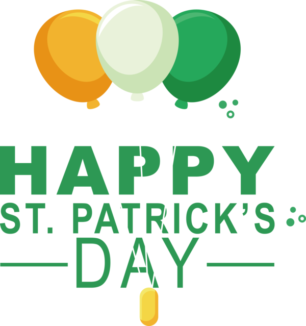 Transparent St. Patrick's Day Human Logo Design for Saint Patrick for St Patricks Day