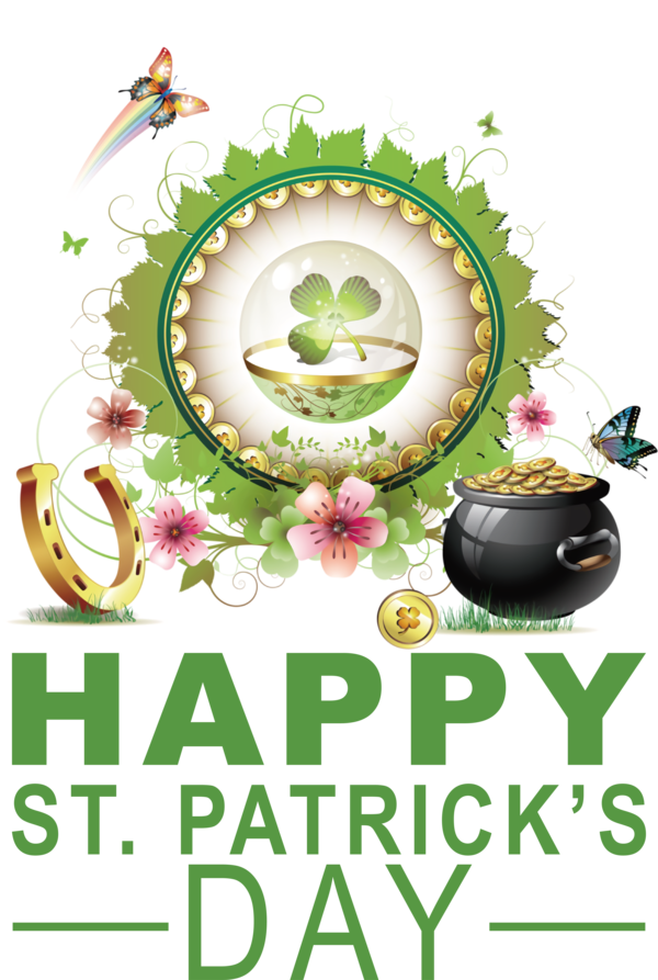 Transparent St. Patrick's Day St. Patrick's Day Shamrock Holiday for Saint Patrick for St Patricks Day