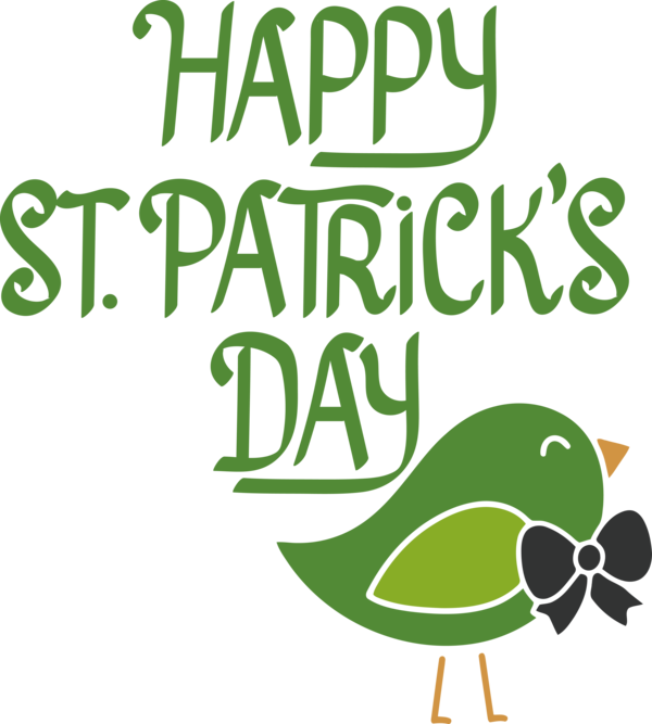 Transparent St. Patrick's Day Leaf Logo Behavior for Saint Patrick for St Patricks Day