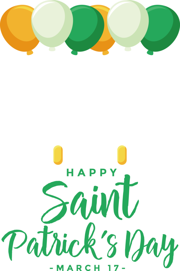 Transparent St. Patrick's Day Human Balloon Design for Saint Patrick for St Patricks Day