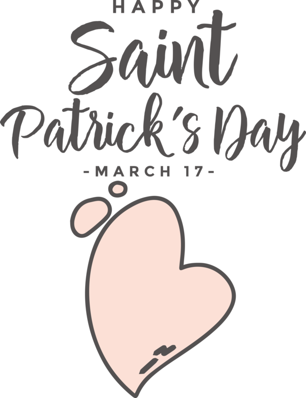 Transparent St. Patrick's Day M-095 Cartoon Logo for Saint Patrick for St Patricks Day