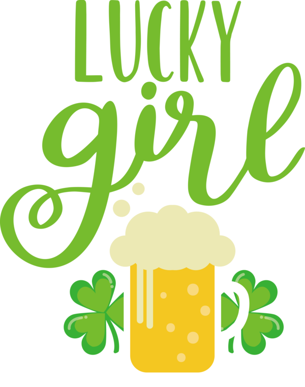 Transparent St. Patrick's Day Logo Leaf Flower for Go Luck for St Patricks Day