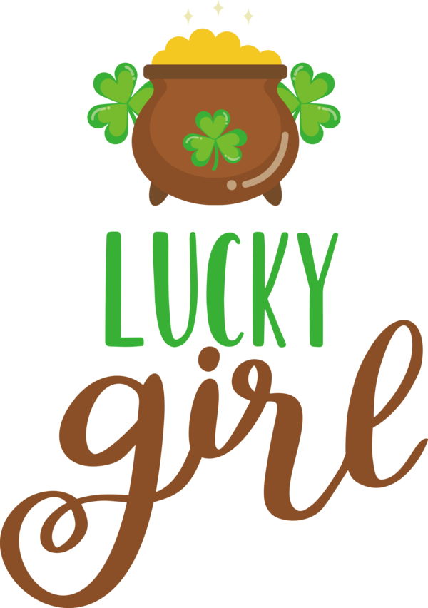 Transparent St. Patrick's Day Human Logo Behavior for Go Luck for St Patricks Day