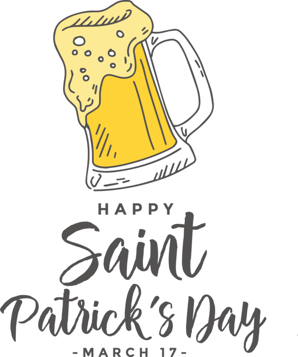 Transparent St. Patrick's Day Human Cartoon Logo for Saint Patrick for St Patricks Day