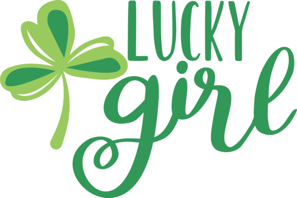 Transparent St. Patrick's Day Logo Leaf Flower for Go Luck for St Patricks Day