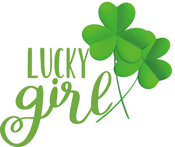Transparent St. Patrick's Day Logo Shamrock Leaf for Go Luck for St Patricks Day