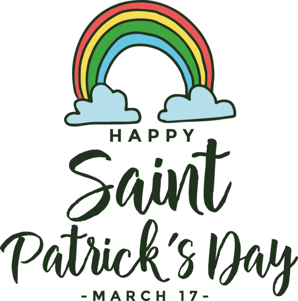 Transparent holidays Logo Design Line for Saint Patricks Day for Holidays