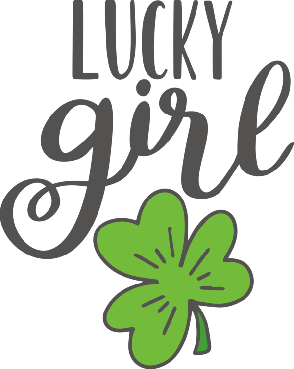 Transparent St. Patrick's Day Flower Logo Symbol for Go Luck for St Patricks Day