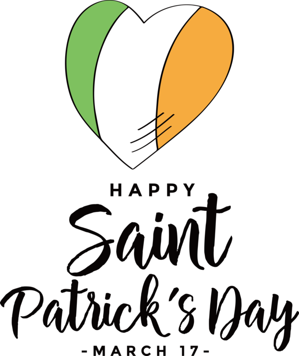 Transparent holidays Leaf Logo Line for Saint Patricks Day for Holidays