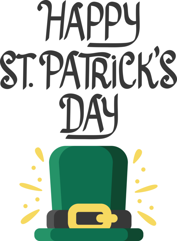 Transparent St. Patrick's Day Human Logo Cartoon for Saint Patrick for St Patricks Day
