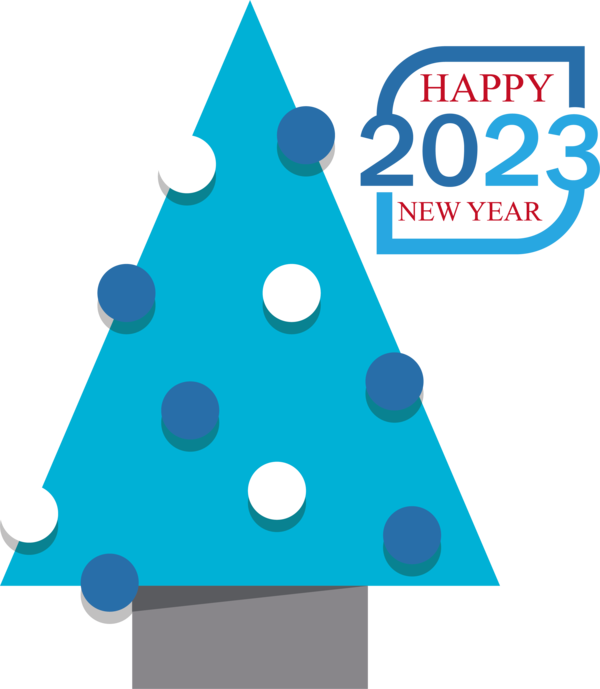 Transparent New Year Christmas Tree Tree Line for Happy New Year 2023 for New Year