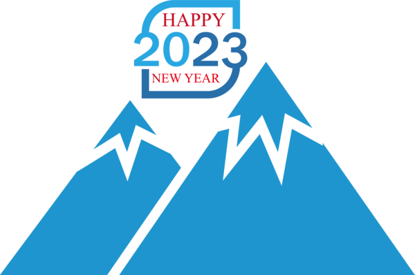 Transparent New Year Design Icon Drawing for Happy New Year 2023 for New Year