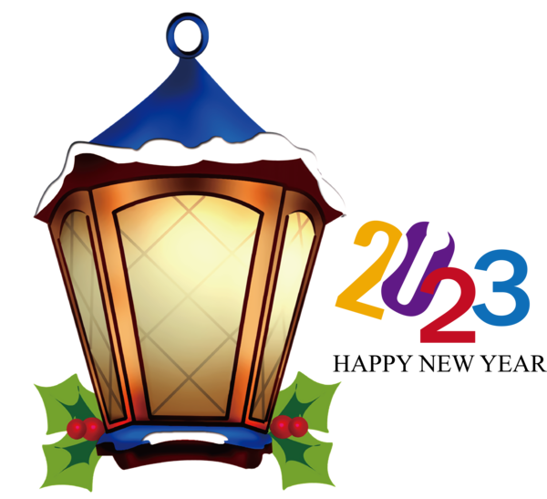 Transparent New Year Christmas Graphics Lantern Christmas for Happy New Year 2023 for New Year