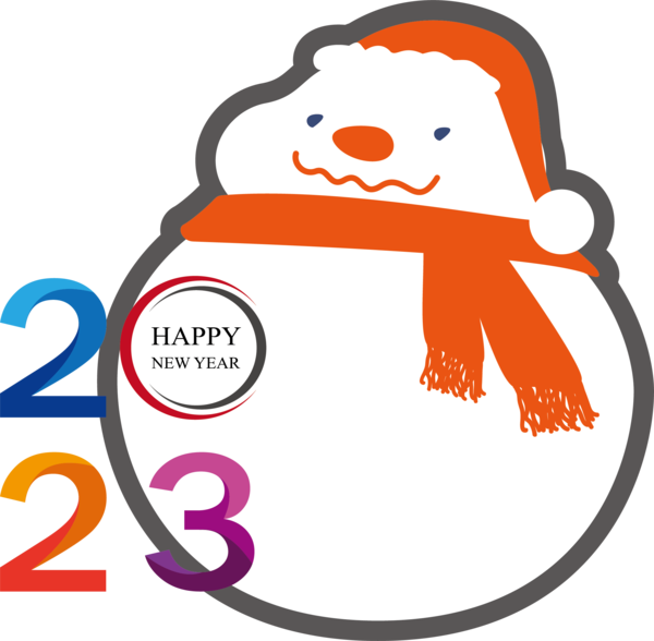 Transparent New Year Clip Art for Fall Snowman Christian Clip Art for Happy New Year 2023 for New Year