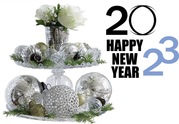 Transparent New Year Christmas Graphics Christmas Centrepiece for Happy New Year 2023 for New Year