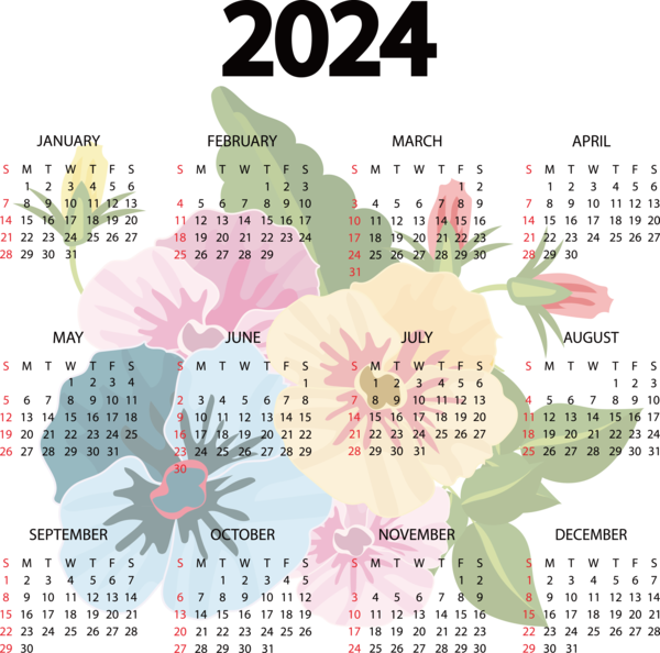 Transparent New Year Aztec sun stone calendar Aztec calendar for Printable 2024 Calendar for New Year