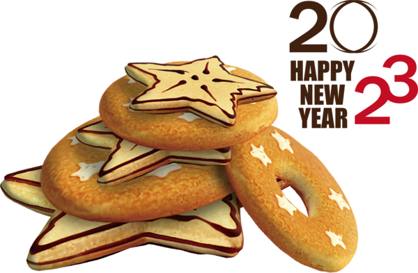 Transparent New Year Candy cane New Year Cookie for Happy New Year 2023 for New Year
