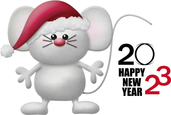 Transparent New Year Christmas Graphics Computer mouse Christmas for Happy New Year 2023 for New Year