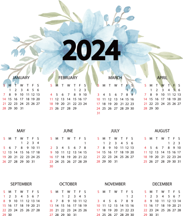 Transparent New Year January calendar! Aztec sun stone calendar for Printable 2024 Calendar for New Year