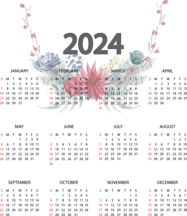 Transparent New Year May Calendar calendar Names of the days of the week for Printable 2024 Calendar for New Year
